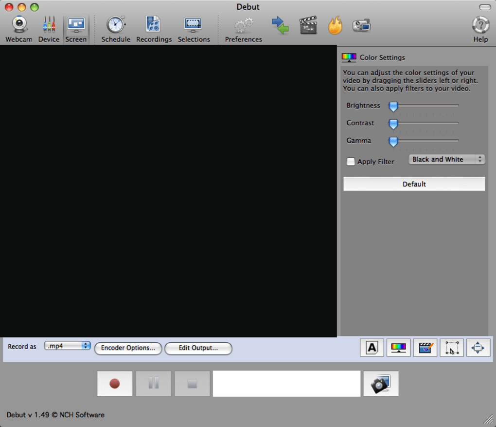 Debut video capture software mac download free version